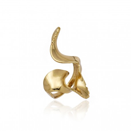 Anel Claudia Arbex Line Organic Ouro Vintage