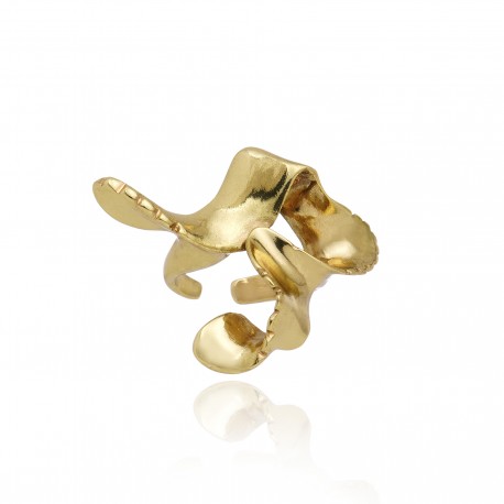 Anel Claudia Arbex Line Organic Ouro Vintage