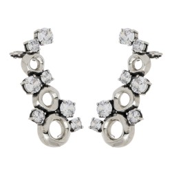 Brinco Hector Albertazzi Mar Cuff Conceito Zircônias Prata Boho