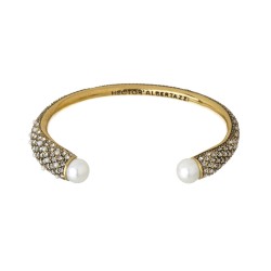 Pulseira Hector Albertazzi Fascínio Bracelete Pérola Ouro Vintage