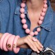 Anel Nádia Gimenes Pigmento Cristal Pop Pink Dourado