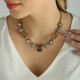 Colar Estela Geromini Meraki Design Cristais Ouro