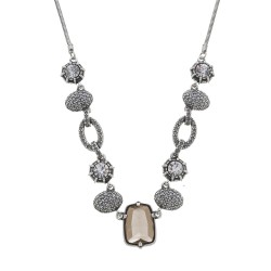 Colar Estela Geromini Meraki Design Cristais Prata