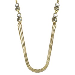 Colar Estela Geromini Linden Longo Ouro