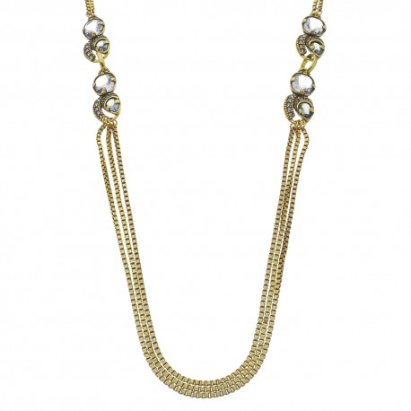 Colar Estela Geromini Linden Longo Ouro