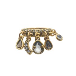 Anel Estela Geromini Linden Pingentes Ouro