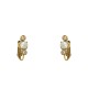Brinco Korpusnu Duo Piercing Pressão Dourado