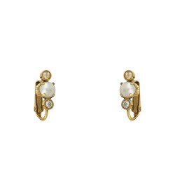 Brinco Korpusnu Duo Piercing Pressão Dourado