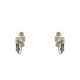 Brinco Korpusnu Duo Piercing Pressão Prata