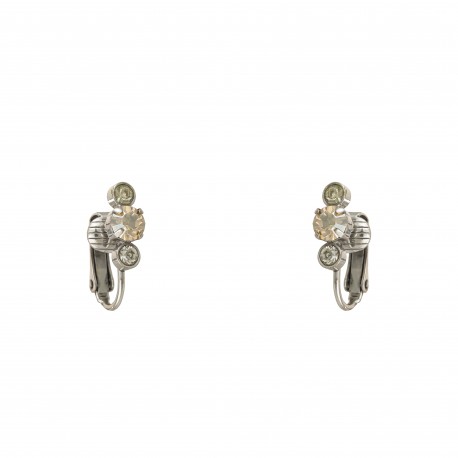 Brinco Korpusnu Duo Piercing Pressão Prata