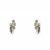 Brinco Korpusnu Duo Piercing Pressão Prata