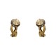 Brinco Korpusnu Duo Piercing Pressão Dourado