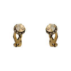 Brinco Korpusnu Duo Piercing Pressão Dourado