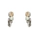 Brinco Korpusnu Duo Piercing Pressão Prata