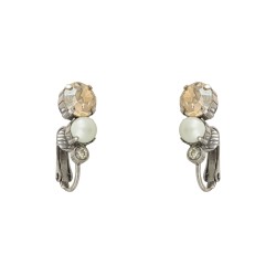 Brinco Korpusnu Duo Piercing Pressão Prata