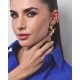 Brinco Claudia Arbex Line Organic Ouro Vintage