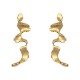 Brinco Claudia Arbex Line Organic Longo Ouro Vintage