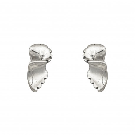 Brinco Claudia Arbex Line Organic Prata Vintage