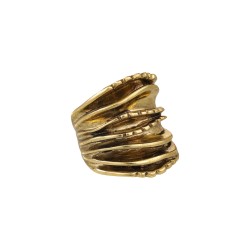 Anel Claudia Arbex Line Organic Ouro Vintage