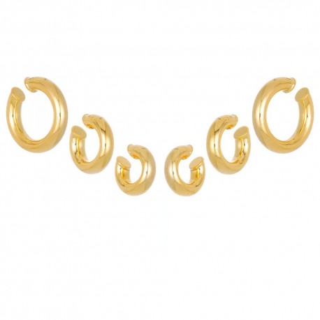 Brinco Nádia Gimenes Peão Kit Piercing Dourado