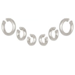 Brinco Nádia Gimenes Peão Kit Piercing Prata