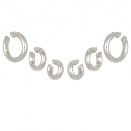 Brinco Nádia Gimenes Peão Kit Piercing Prata