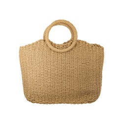 Bolsa Maria Chic Acessórios Bag Palha Camel