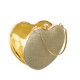 Bolsa Maria Chic Acessórios Clutch Coração Dourado