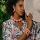 Brinco Nádia Gimenes Pigmento Argola Pop Pink Dourada
