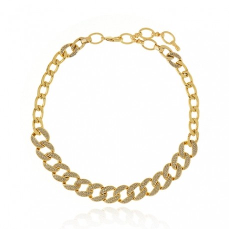 Colar Claudia Arbex Rock Lovers Elos Ouro Vintage