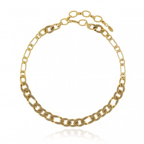Colar Claudia Arbex Rock Lovers Elos Ouro Vintage