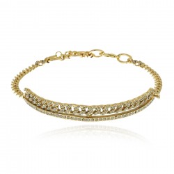 Colar Claudia Arbex Rock Lovers Choker Ouro Vintage