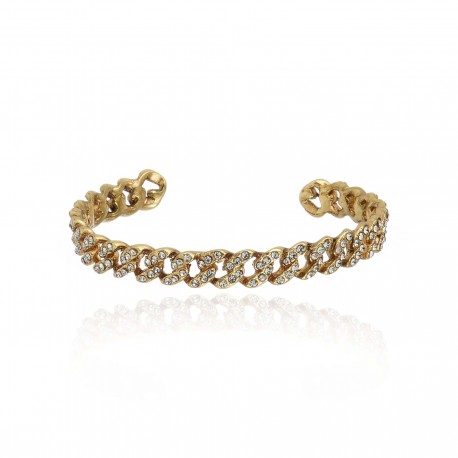 Pulseira Claudia Arbex Rock Lovers Bracelete Ouro Vintage