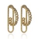 Brinco Claudia Arbex Rock Lovers Argola Ouro Vintage
