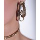 Brinco Claudia Arbex Rock Lovers Argola Ouro Vintage