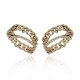 Brinco Claudia Arbex Rock Lovers Cristais Ouro Vintage
