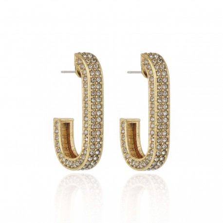 Brinco Claudia Arbex Rock Lovers Cristais Ouro Vintage