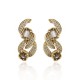 Brinco Claudia Arbex Rock Lovers Cristais Ouro Vintage