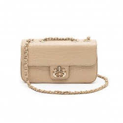 Bolsa Isla Anne Baguete Couro New Croco Nata