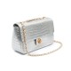 Bolsa Isla Anne Jumbo Couro Natural Prata