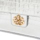 Bolsa Isla Anne Jumbo Couro Natural Prata