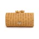 Bolsa Isla Cluth Baguete Rattan Natural