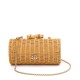Bolsa Isla Cluth Baguete Rattan Natural