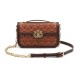 Bolsa Isla Sirena Mini Baguete Monograma Canvas Caramelo