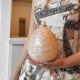 Bolsa Maria Chic Acessórios Clutch Tita Acrílica Oval Rose