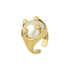 Anel Hector Albertazzi Collab A Herchcovitch Maxi Ouro Vintage