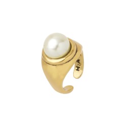 Anel Hector Albertazzi Collab A Herchcovitch Sinete Ouro Vintage
