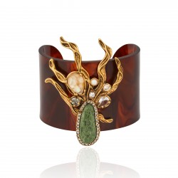 Pulseira Camila Klein Onda do Tirreno Mesclada Ouro Velho