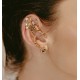 Brinco Camila Klein Onda do Tirreno Ear Cuff Cristais Ouro Velho