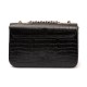 Bolsa Isla Anne Jumbo Couro Natural Croco Preto